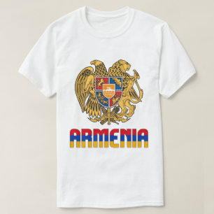 Armeense vlag en wapenschild t-shirt