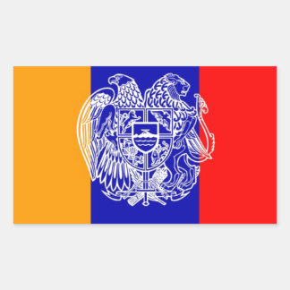 Armeense vlag en wapenstilstand rechthoekige sticker