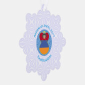 Armeense Vlag Engel Gepersonaliseerde Tekst Ornament Kaart (Rechts)