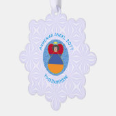 Armeense Vlag Engel Gepersonaliseerde Tekst Ornament Kaart (Links)