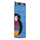Armeense Vlag Feestdag Mevr. Pinguïn Sprekend Thermosbeker (Geroteerd rechts)