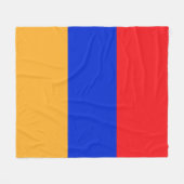 Armeense vlag fleece deken (Voorkant (Horizontaal))