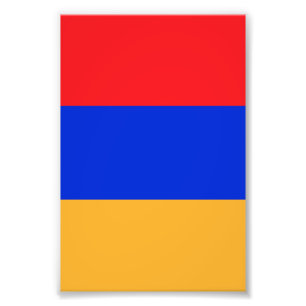Armeense vlag foto afdruk