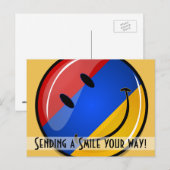 Armeense vlag glimlachen briefkaart (Voorkant / Achterkant)