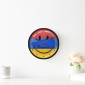 Armeense vlag glimlachen ronde klok (Huis)