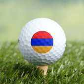Armeense vlag golfballen (Insitu Shirt)