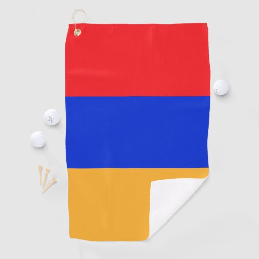 Armeense vlag golfhanddoek (Insitu)