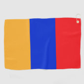 Armeense vlag golfhanddoek (Horizontaal)