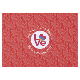 Armeense Vlag Hart LIEFDE Rood Gepersonaliseerde T Tafelkleed