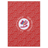 Armeense Vlag Hart LIEFDE Rood Gepersonaliseerde T Tafelkleed (Voorkant)