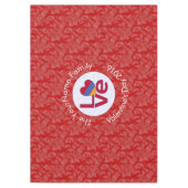 Armeense Vlag Hart Rode Liefde Tafelkleed (Voorkant)