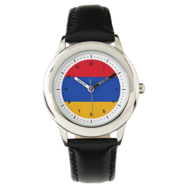 Armeense vlag horloge (Voorkant)