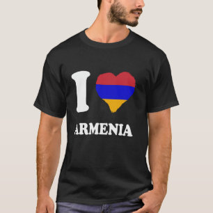 Armeense vlag Ik hou van Armenië Armeense roots Ar T-shirt