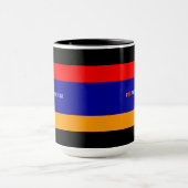 Armeense vlag: Ik hou van Armenië Mok (Midden)