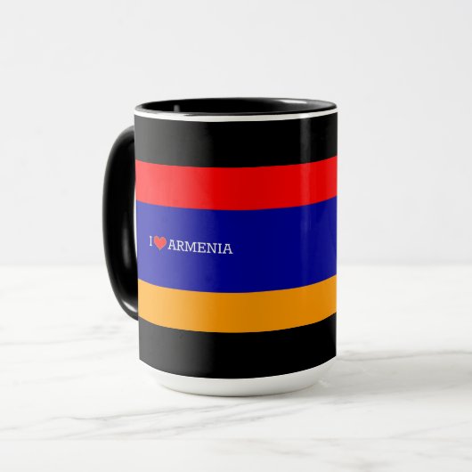 Armeense vlag: Ik hou van Armenië Mok (Voorkant links)