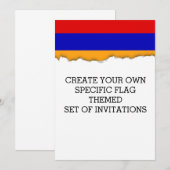 Armeense vlag kaart (Voorkant / Achterkant)