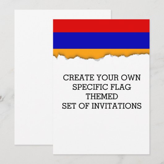 Armeense vlag kaart (Voorkant / Achterkant)