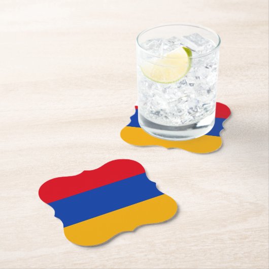 Armeense vlag kartonnen onderzetters (Insitu)