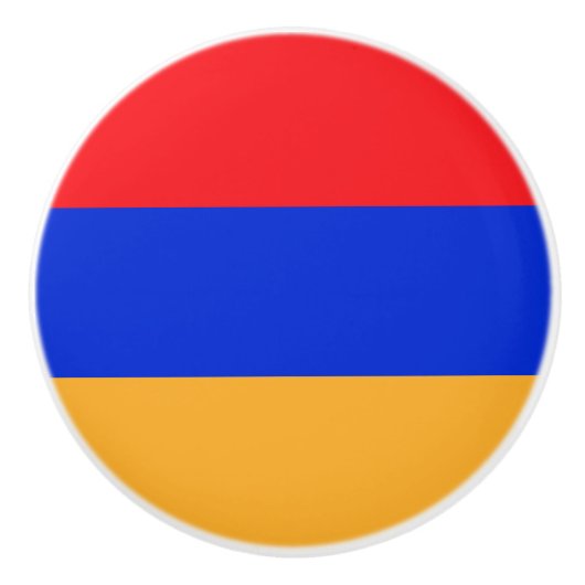 Armeense vlag keramische knop (Voorkant)