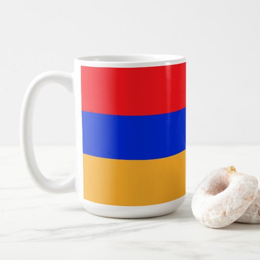 Armeense vlag koffiemok (Met donut)