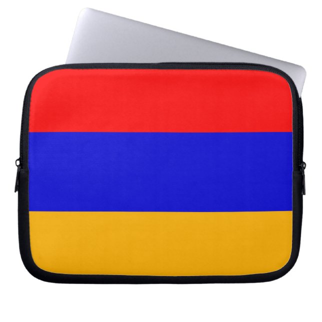Armeense vlag laptophoes laptop sleeve (Voorkant)