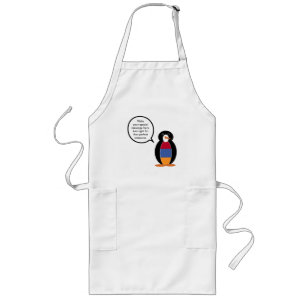 Armeense vlag met mevrouw Penguin Lang Schort