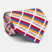 Armeense vlag met naam stropdas (Opgerold)