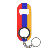 Armeense vlag mini flesopener met Sleutelhanger Flessenopener (Achterkant)