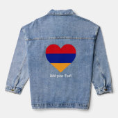 Armeense vlag Mode Armeense Pride Denim Jacket (Achterkant)