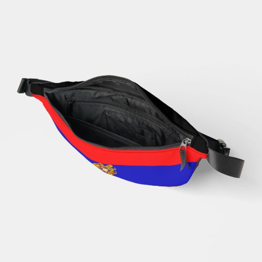 Armeense vlag print gesneden naaizak heuptasje (Open)