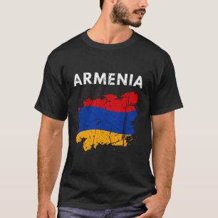 Armeense vlag Retro Armeense landenkaart Gi T-shirt