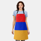 Armeense vlag schort (Gedragen)