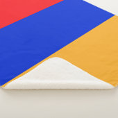 Armeense vlag sherpa deken (3/4)