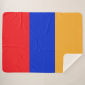 Armeense vlag sherpa deken (Voorkant (horizontaal))
