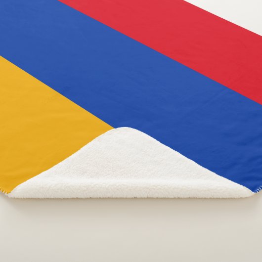 Armeense vlag sherpa deken (3/4)