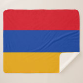 Armeense vlag sherpa deken (Voorkant (horizontaal))