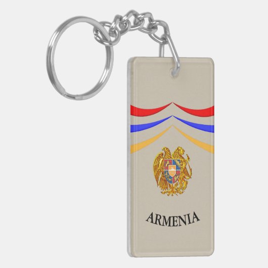 Armeense vlag sleutelhanger (Voorkant Links)