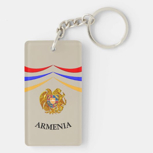 Armeense vlag sleutelhanger (achterkant)