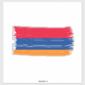 Armeense vlag sticker (Vel)