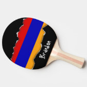 Armeense vlag tafeltennisbatje (Zijkant)