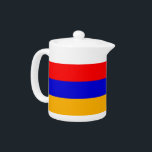 Armeense vlag Teapot Theepot<br><div class="desc">Voeg een vleugje Armeense trots toe aan uw collectie met onze theepot met de Armeense vlag! Deze theepot is gemaakt met nauwgezette aandacht voor detail en is niet alleen een functioneel item; het is een viering van het rijke erfgoed en de culturele betekenis van Armenië. Het levendige ontwerp toont prominent...</div>