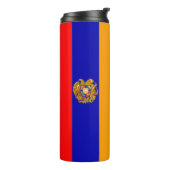 Armeense vlag Thermal Tumbler Thermosbeker (Gedraaid links)