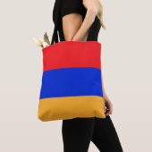 Armeense vlag tote bag (Dichtbij)