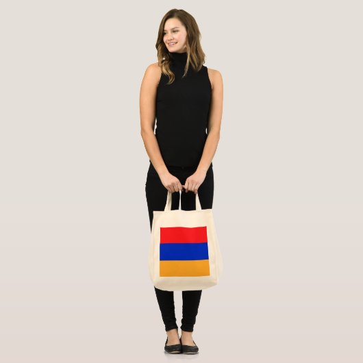 Armeense vlag tote bag (Voorkant (model))