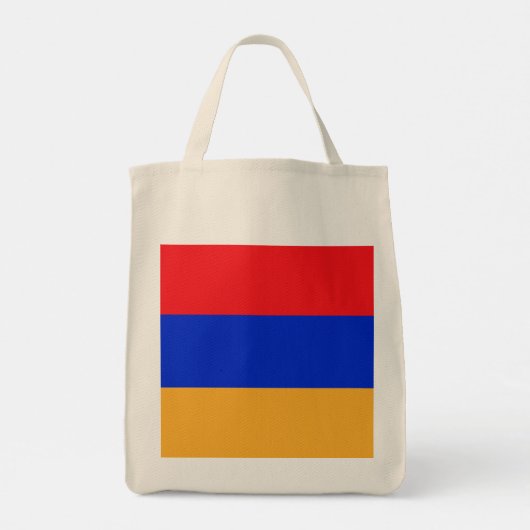 Armeense vlag tote bag (Achterkant)