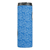 Armeense Vlag Vakantie Ms. Penguin aan het praten Thermosbeker (Achterkant)