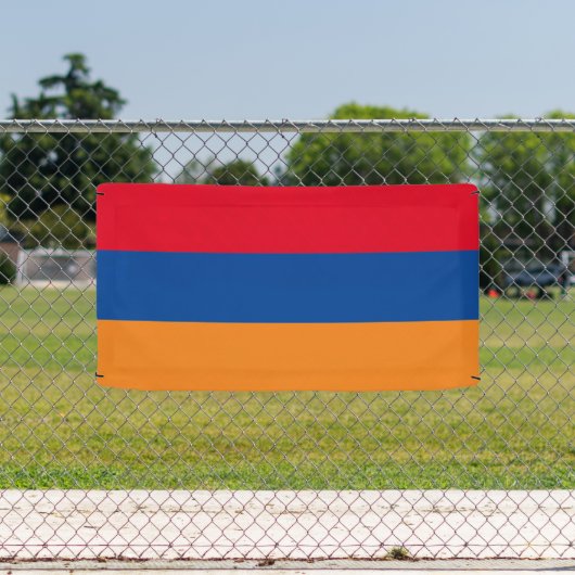 Armeense vlag van Armenië aangepaste banner teken (Insitu)
