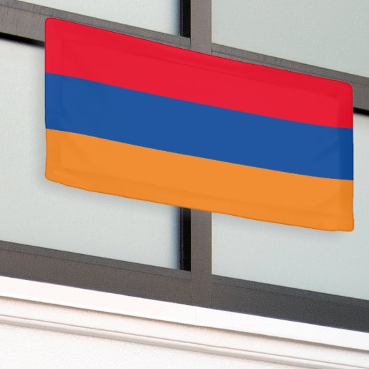 Armeense vlag van Armenië aangepaste banner teken (Buitenkant Gebouw)