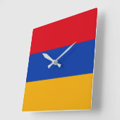 Armeense vlag vierkante klok (Hoek)