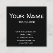 Armeense vlag vierkante visitekaartje (Achterkant)